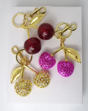 [Pack] Charm Cereza Morado, Dorado y Rojo