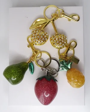 [Pack Tutifruti] Charm Cereza, Pera, Piña, Frutilla